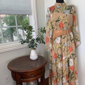 Lost + Wander Midi Dress Flower